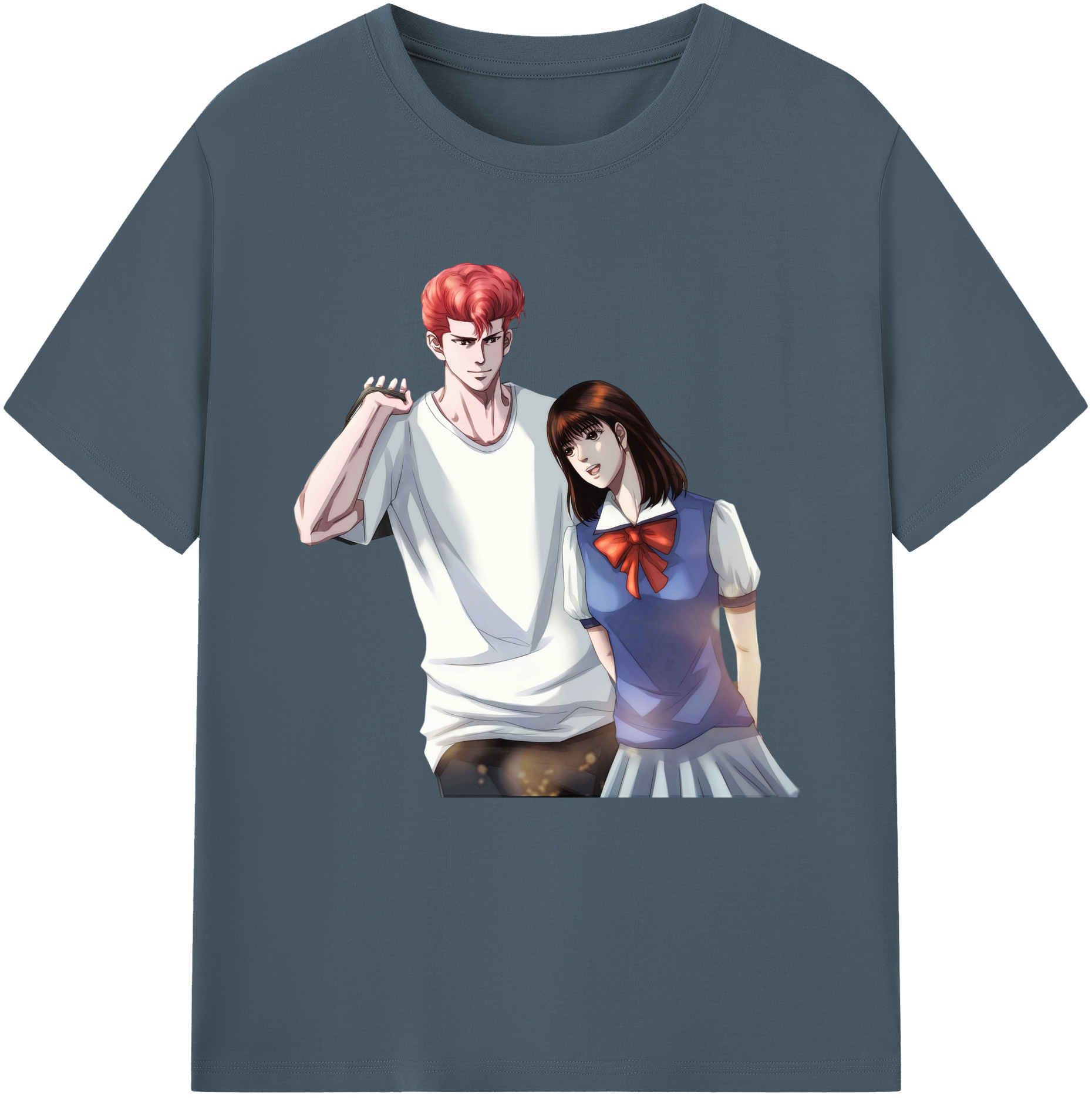 SLAM DUNK／スラムダンク 綿100％半袖Tシャツ（フロントプリント）